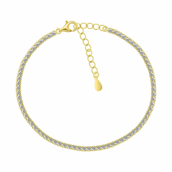 Bracciale tennis scintillante in argento con zirconi cubici BRC170Y