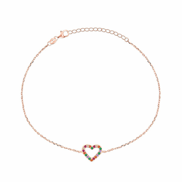 Bracciale placcato in oro con Cuore BRC39RRBW