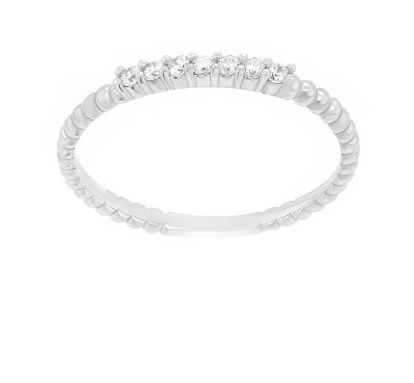 SR045W gyönyörű, cirkóniumkövekkel kirakott ezüstgyűrű