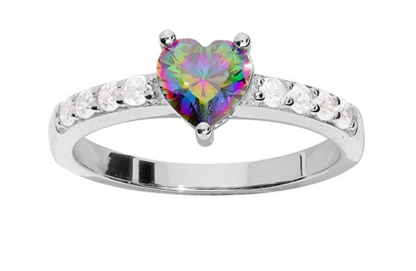 Romantico anello in argento con topazio Mystic Stone SRB0082A