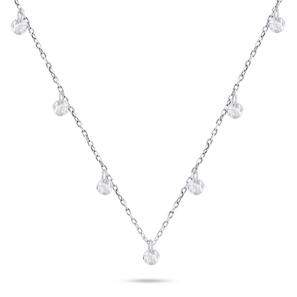 Collana in argento con zirconi NCL94W