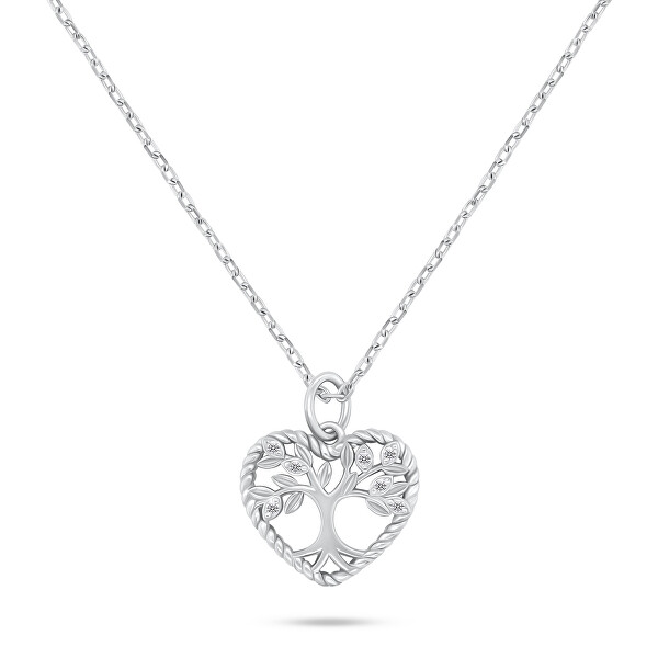 Slušivý stříbrný náhrdelník Strom života NCL152W
