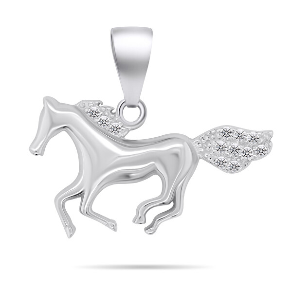 Elegante pendente in argento Cavallo PT124W