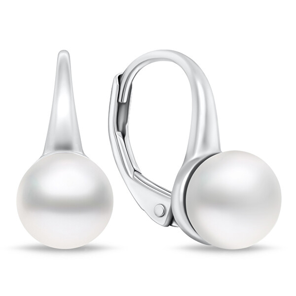Stříbrné perlové náušnice EA938W