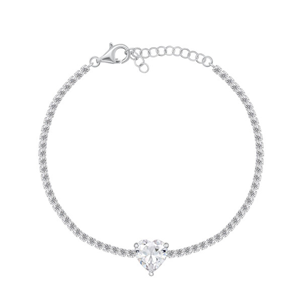 Bracciale tennis in argento con zirconi cubici BRC142W