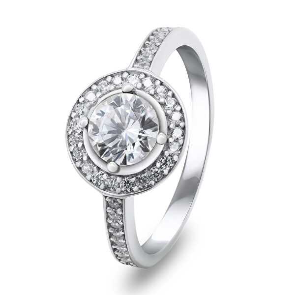 Stříbrný zásnubní prsten RI025W