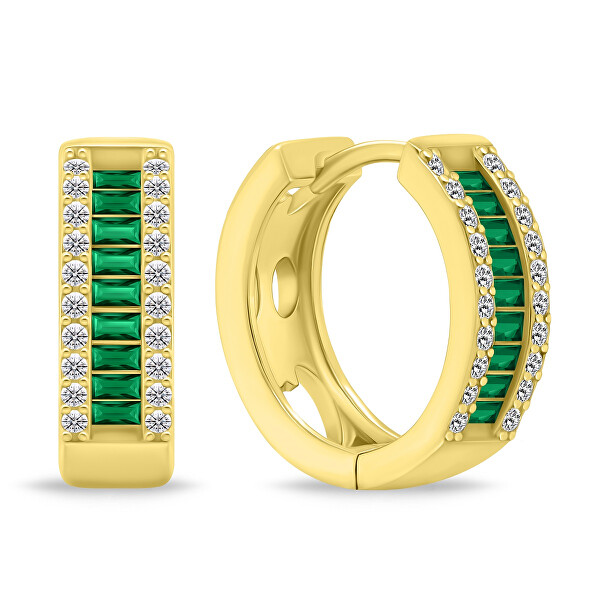Glitzernde vergoldete Ringe mit Zirkonen EA475YG