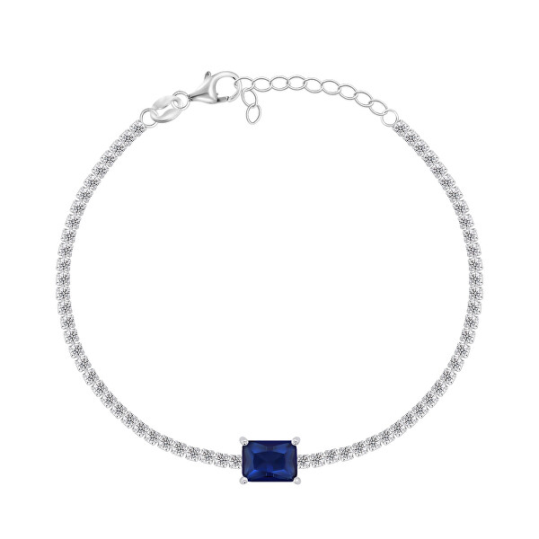 Bracciale in argento scintillante con zirconi cubici BRC141WB