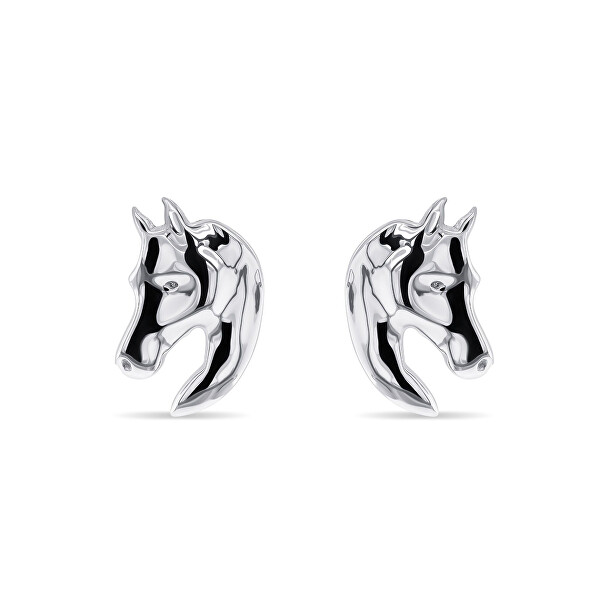 Set di gioielli di design in argento Cavallo SET209W (pendente, orecchini)