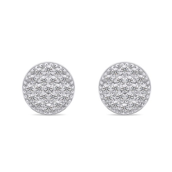 Elegáns ezüst fülbevaló cirkónium kövekkel EA570W