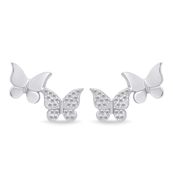 Giocosi orecchini in argento Farfalle EA631W