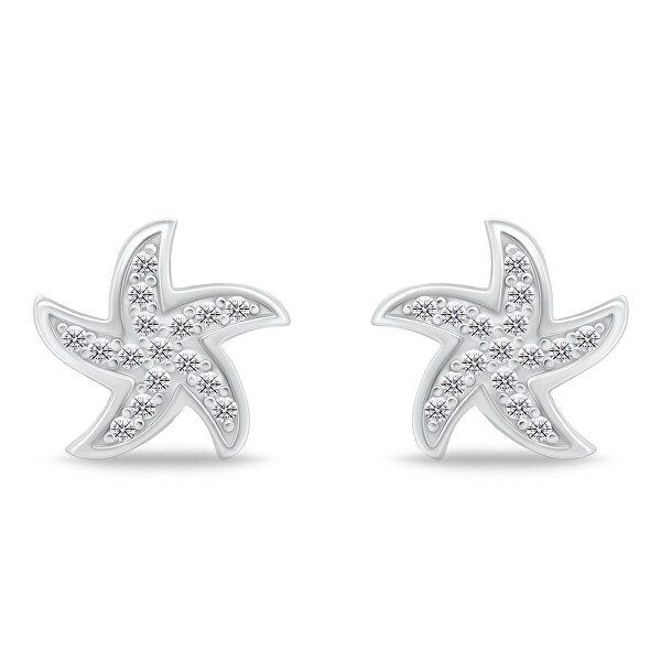 Giocosi orecchini in argento stelle marine EA106W