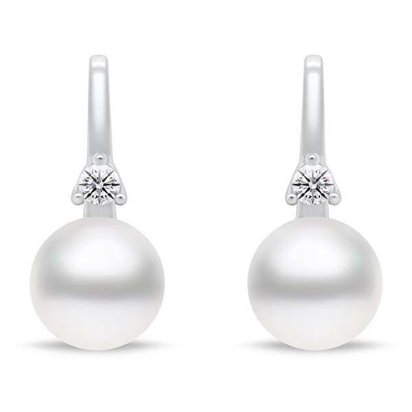 Orecchini raffinati in argento con perle EA955W