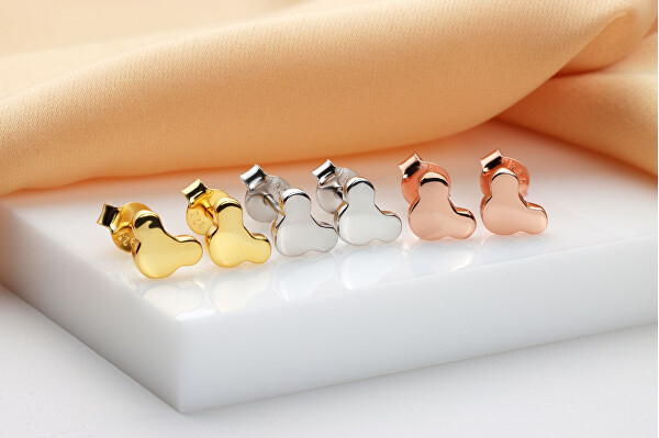 Minimalistische vergoldete Ohrringe Mickey Mouse EA917Y