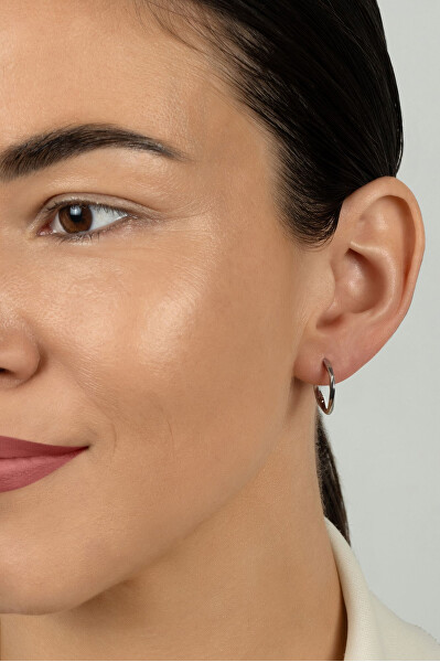 Minimalistické pozlacené náušnice s krouceným designem EA1215Y