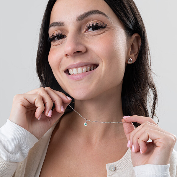 Minimalistické stříbrné náušnice Kroužky 431 001 02805 04