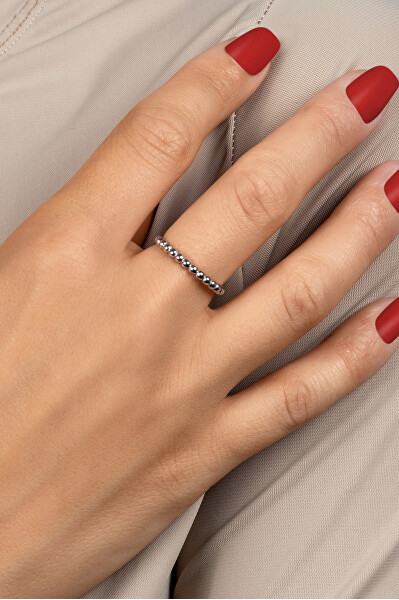 Minimalistický stříbrný prsten RI080W