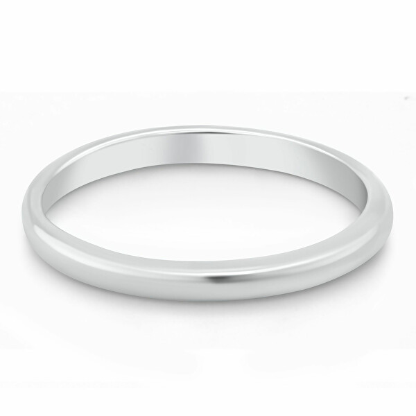 Minimalistický stříbrný snubní prsten RI149W