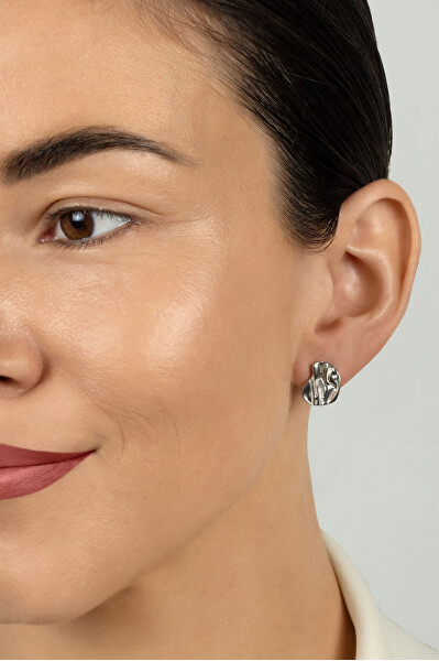 Moderní pozlacené náušnice EA1217Y