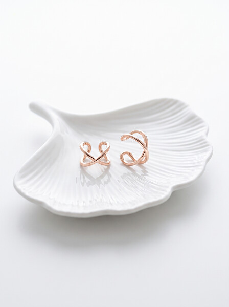 Módní pozlacené záušnice EA696R