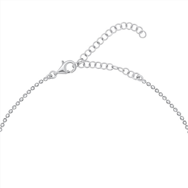 Módní stříbrný náhrdelník s přívěsky NCL116W