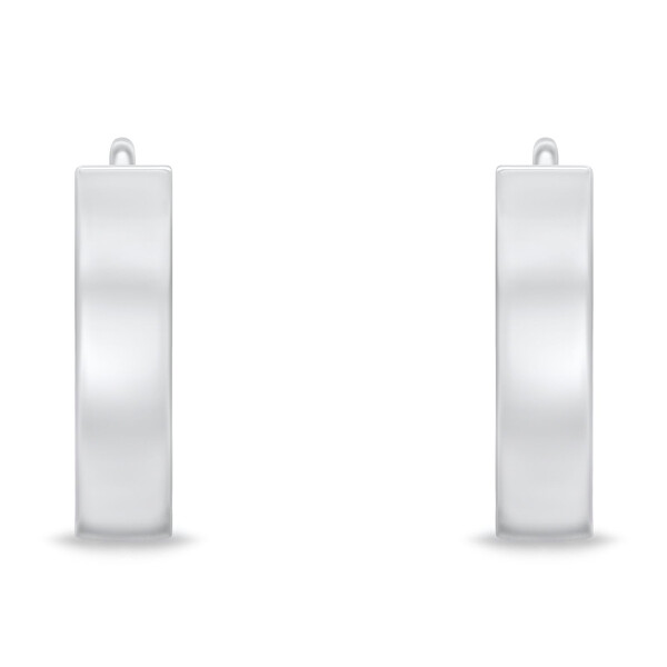 Nadčasové stříbrné náušnice EA203W