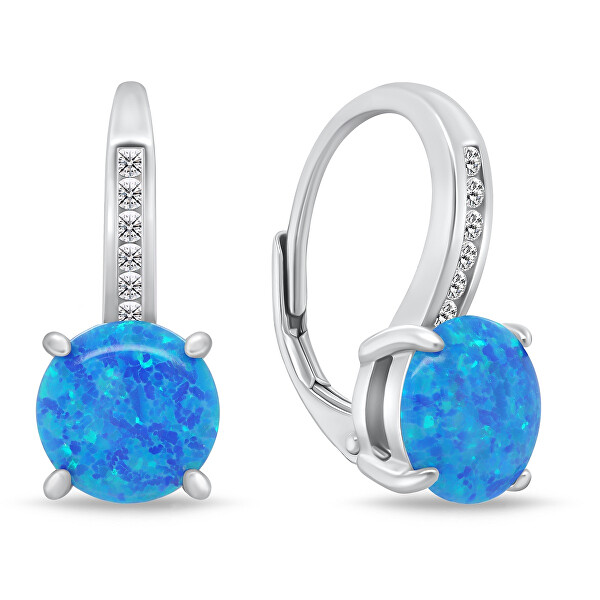 Intramontabile set di gioielli con opale SET246WB (orecchini, ciondolo)