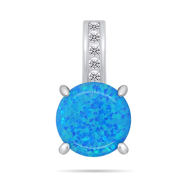 Intramontabile set di gioielli con opale SET246WB (orecchini, ciondolo)