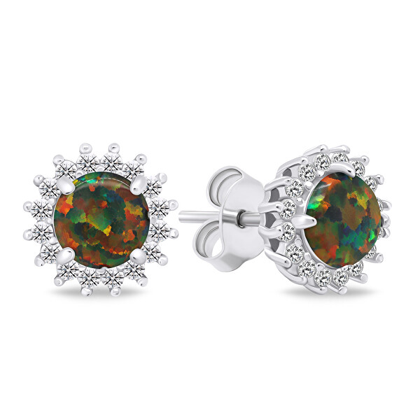 Nádherný set šperkov s opálmi SET231WBC (náušnice, prívesok)
