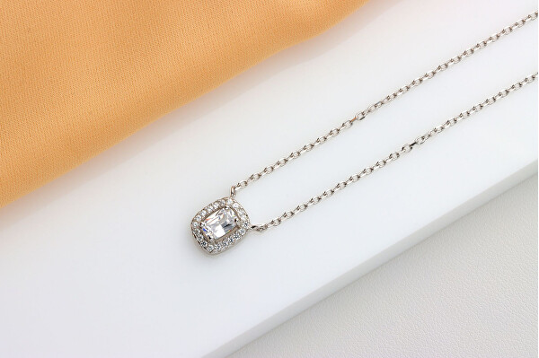 Nádherný stříbrný náhrdelník se zirkony NCL127W