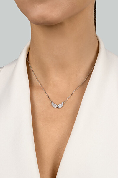 Něžný pozlacený náhrdelník Andělská křídla NCL84Y