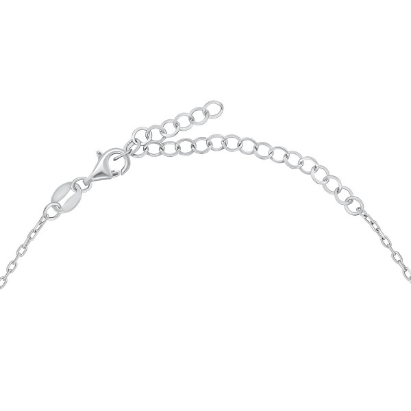 Něžný stříbrný náhrdelník Propojená srdce NCL117W