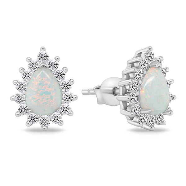 Incantevole set di gioielli con opale SET244W (orecchini, pendente)