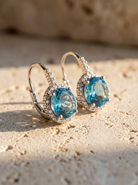 Okouzlující stříbrné náušnice se zirkony EA305WAQ