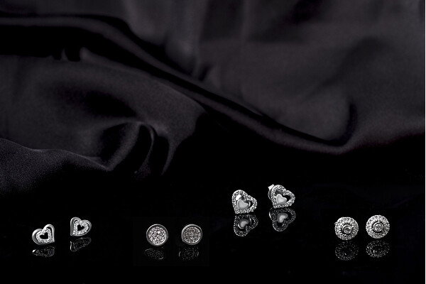 Bájos ezüst fülbevalók cirkónium kövekkel  SILVER014