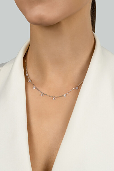 Collana in argento con zirconi NCL94W