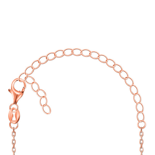 Collana di design placcata in oro rosa Ala d'Angelo NCL59R