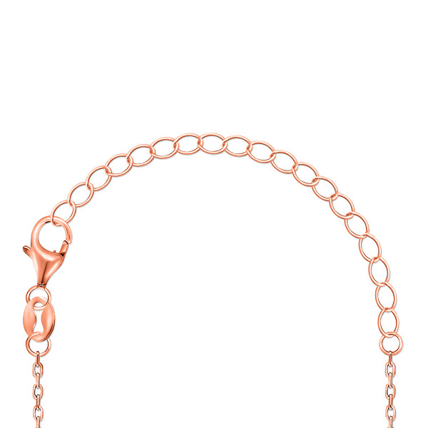 Collana di design placcata in oro rosa Ala d'Angelo NCL59R