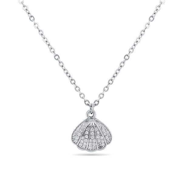 Originální stříbrný náhrdelník s perlou Lastura NCL21W (řetízek, 2x přívěsek)