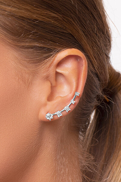 Csodálatos aranyozott fülbevalók cirkónium kővel EA77Y