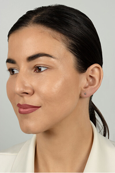 Pozlacená sada peckových náušnic SET297R (3 páry náušnic)