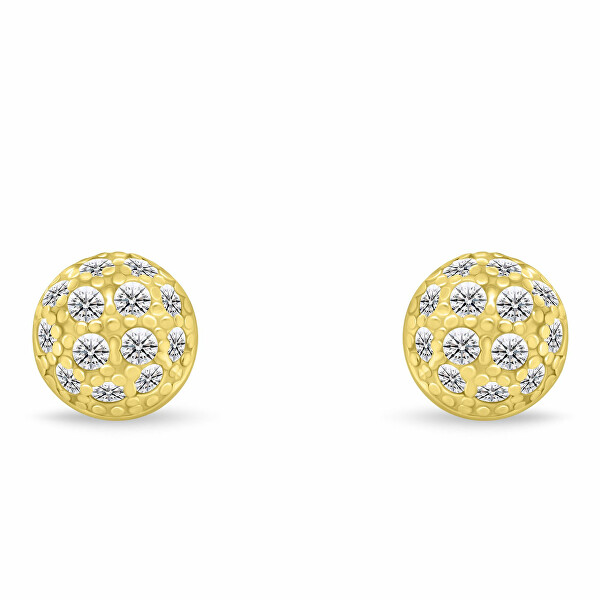 Pozlacená sada peckových náušnic SET297Y (3 páry náušnic)