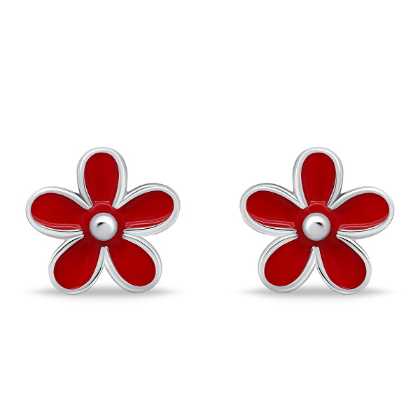 Cercei fermecători din argint Floricele EA704WR
