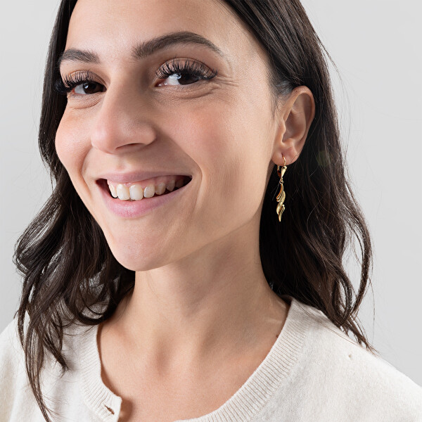 Slušivé visací pozlacené náušnice 431 001 02263 0500000