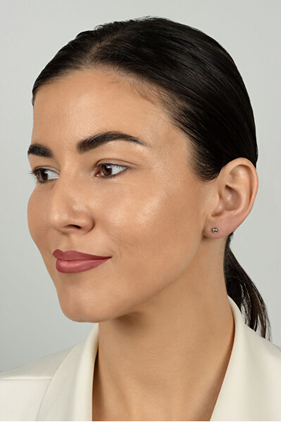 Stříbrná sada peckových náušnic SET297W (3 páry náušnic)