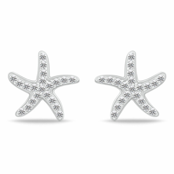 Orecchini in argento Stelle marine con zirconi EA1074W