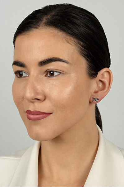 Stříbrné náušnice Mašličky EA1206W