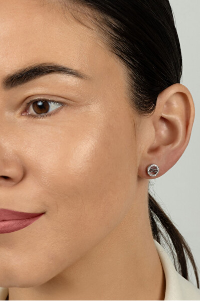 Stříbrné pecky Nekonečno se zirkony EA1241W