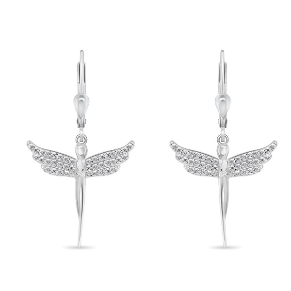 Orecchini pendenti in argento Angeli EA947W