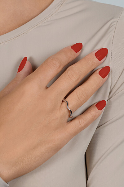 Stylový stříbrný prsten RI114W